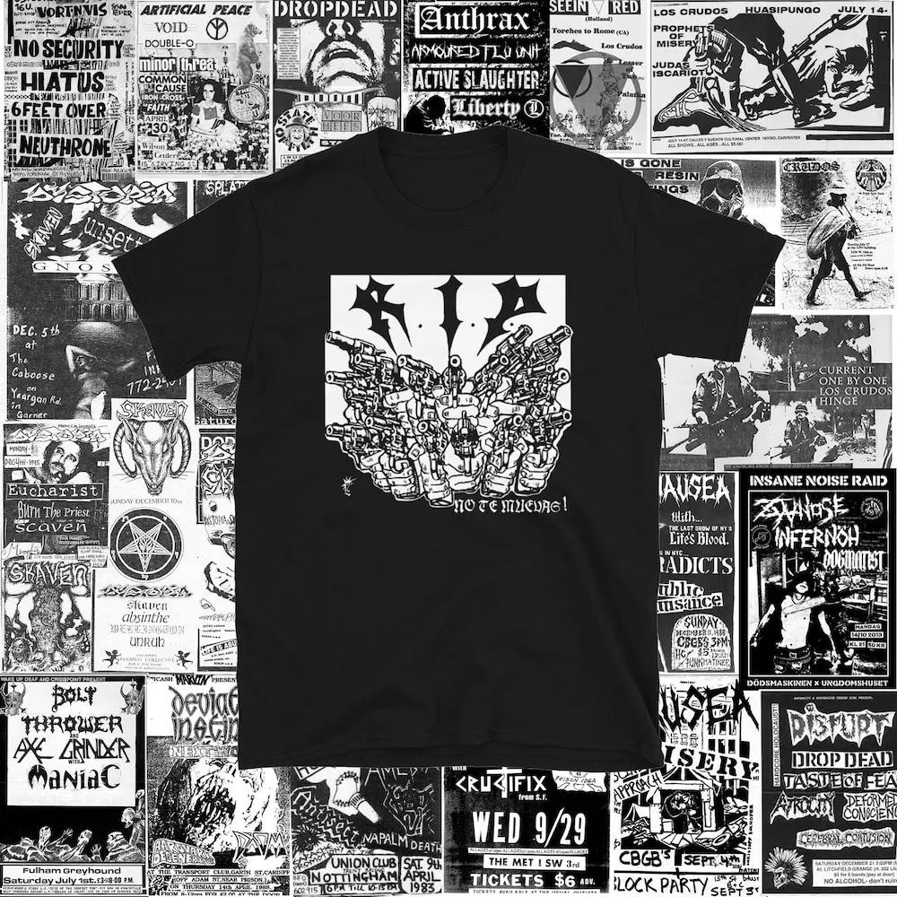 Rip No Te Muevas Short Sleeve Shirt Punk Crust Dbeat Hardcore Eskorbuto