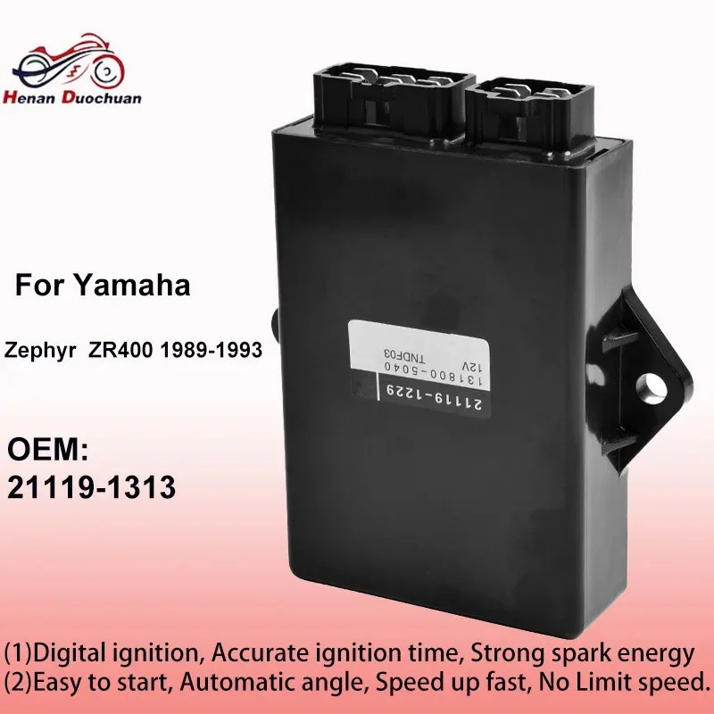 Digital CDI ECU Ignition Unit Box For Kawasaki Zephyr 400 ZR400 1989-1993 OEM 21119-1313 Motorcycle Igniter