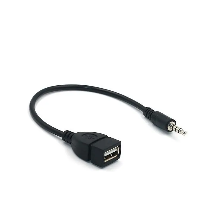 Cable de conversión de Audio macho a hembra para coche, convertidor hembra de 3,5mm, 1 piezas, a USB 2,0