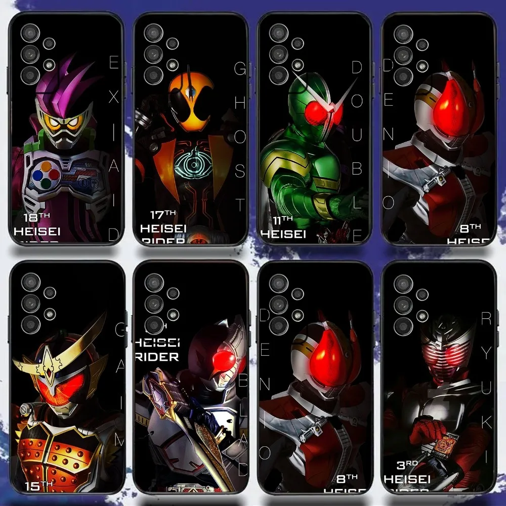 Masked Rider Kamen Rider Phone Case For Samsung S24,S21,S22,S23,S30,Ultra,S20,Plus,Fe,Lite,Note,10,9,5G Black Soft Cover