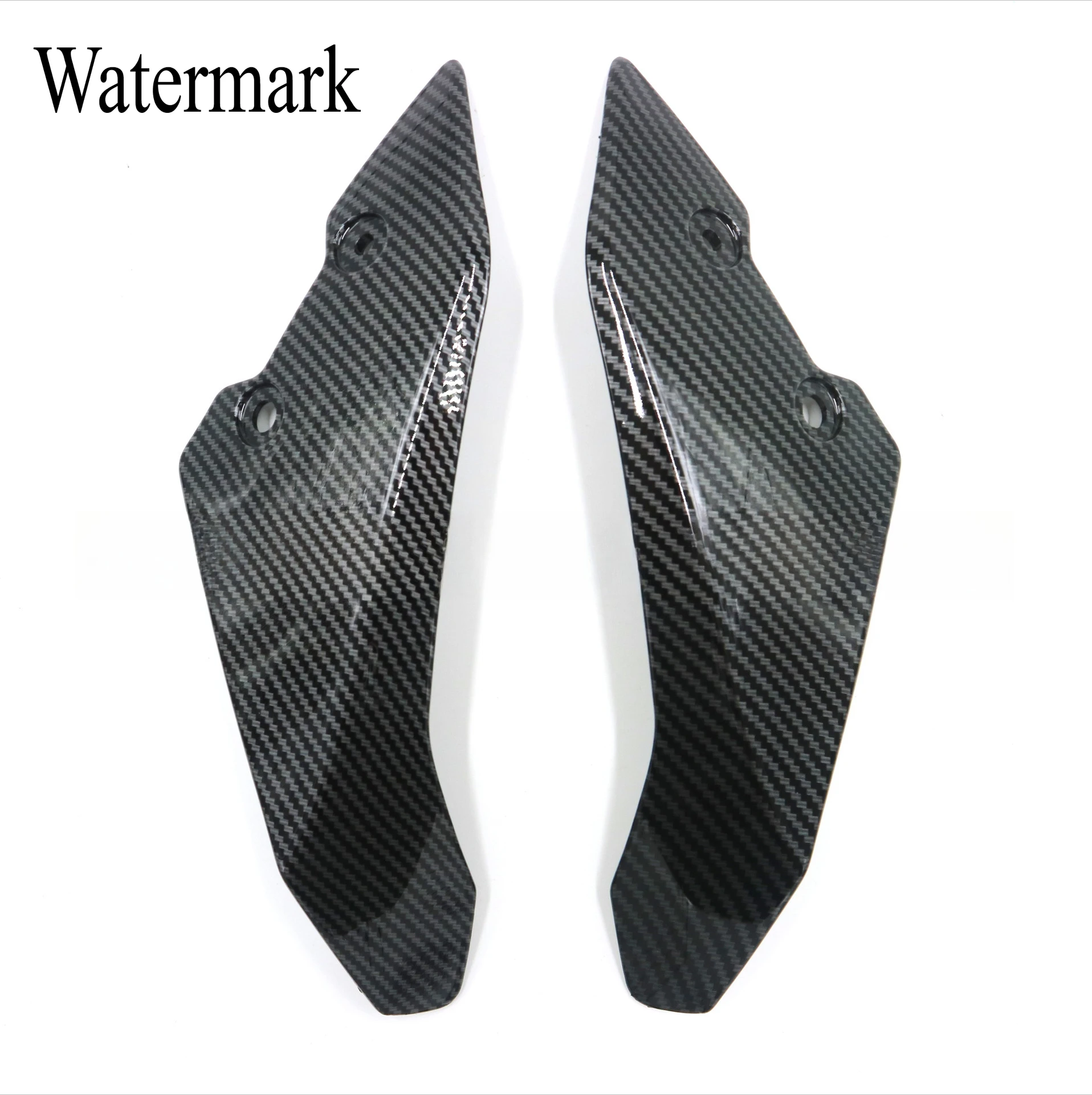 For Yamaha MT-10 2017-2020 Carbon Fiber Texture Front Headlight Cowl Upper Side Fairing Body Trim Cover Replacement Parts
