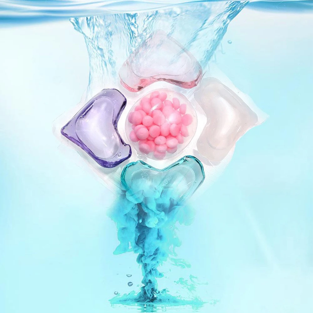 50Pcs Laundry Detergent Box 5 in 1 Laundry Scent Fragrance Beads Liquid Capsule University Dormitory Necessities view 5