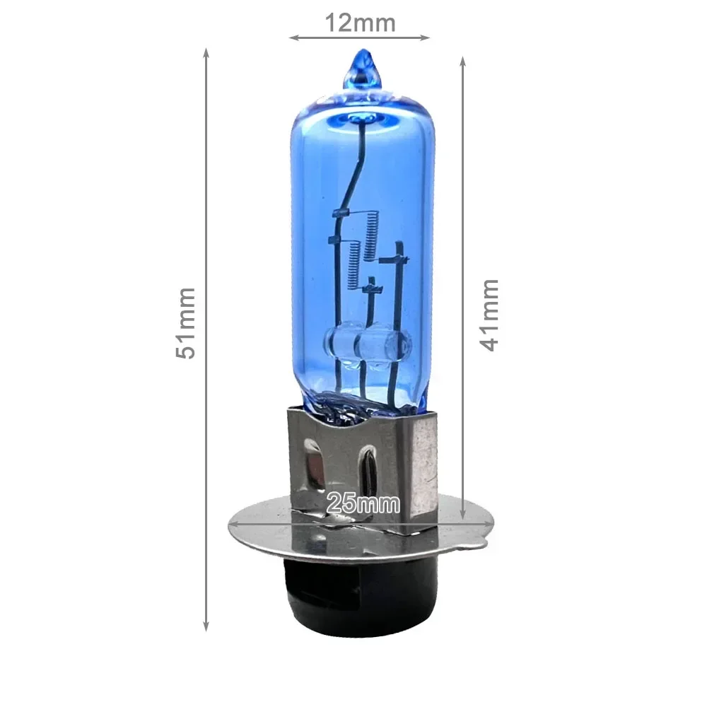 10/5/2pcs 12v Halogen Lamp 35W P15D Headlight Bulb for Motorcycle Scooter