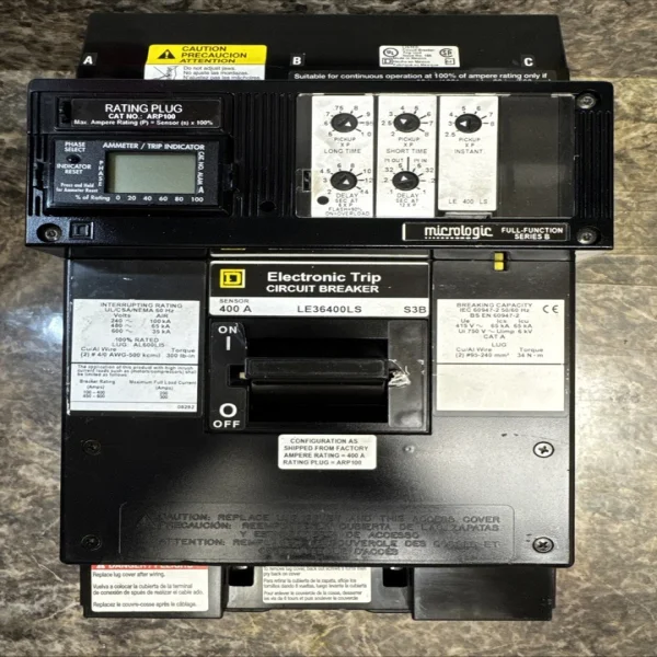 

Квадратный D Le36400 I Электронный датчик поездки 400a Ratplug # Arp100 Breaker Совершенно новый оригинальный Spot Plc