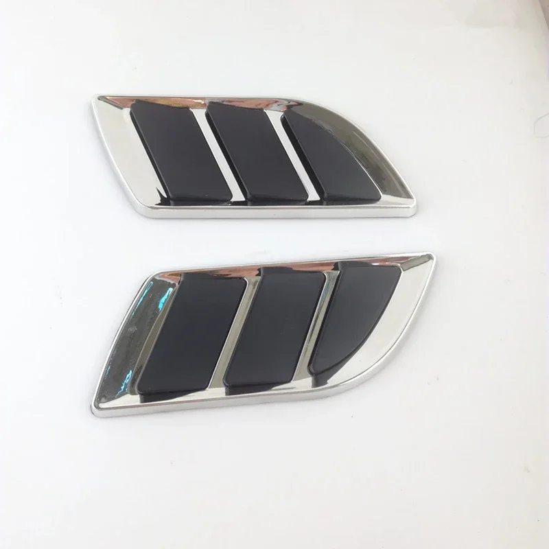 2 Pcs car styling auto Hood Fender Decorative Air Flow Intake Scoop Bonnet Vent Cover decorative stickers Universal