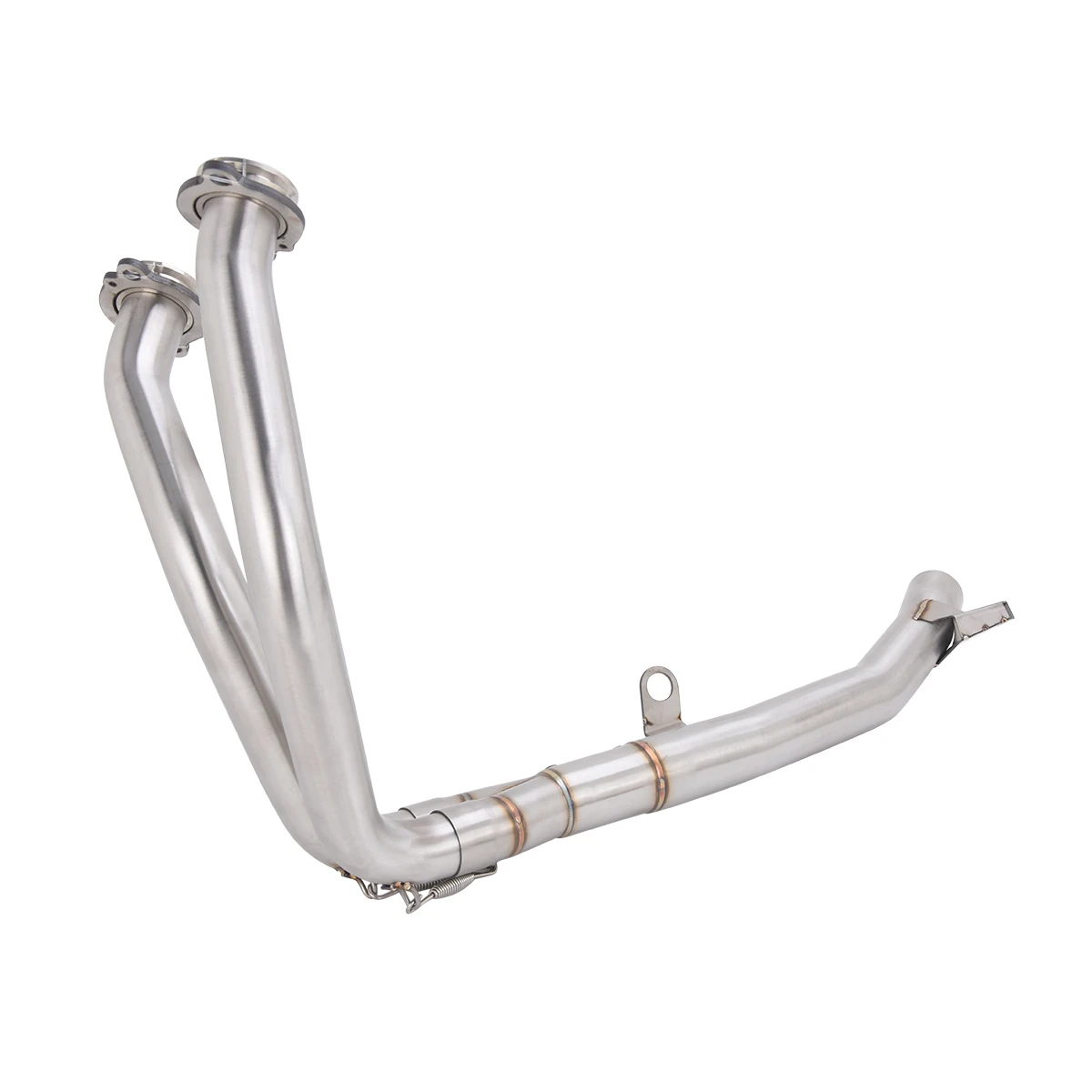 Exhaust Front Link Pipe Dual Sensors For XL750 Transalp CB750 Hornet E-Clutch 2023-2026 Motorcycle Muffler System Header Pipe