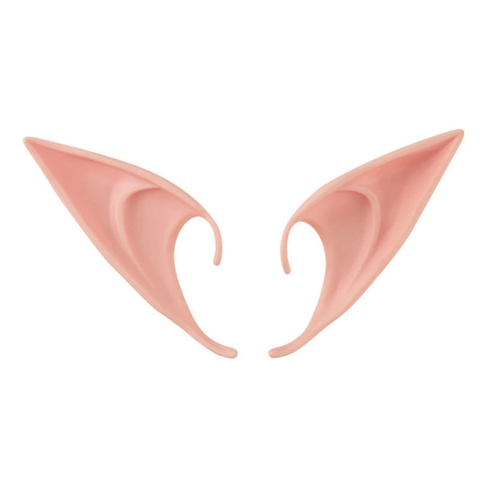 1 Pair Latex Masquerade Accessories Fairy Pixie Ears Fake Ears Anime Party Dress Up Costume for Cosplay Halloween Anime Party