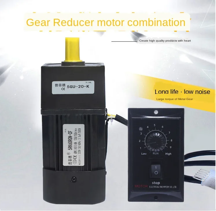 

AC 220V 60W Gear Speed Control/Deceleration Electric Machine 5rk60gn-cf Reversible Motor Copper Wire Motor 220V