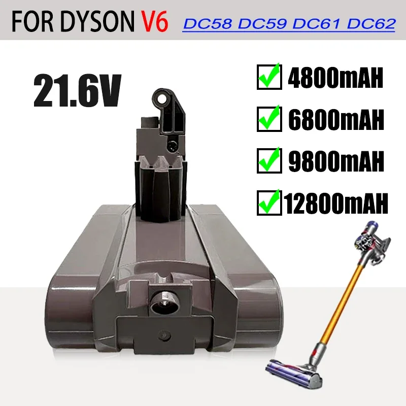 for Dyson V6 Battery ,21.6V Lithium Battery for Dyson V6 Vacuum Cleaner DC58 DC59 DC61 DC62 DC74 SV07 SV03 SV09 Aspirateur