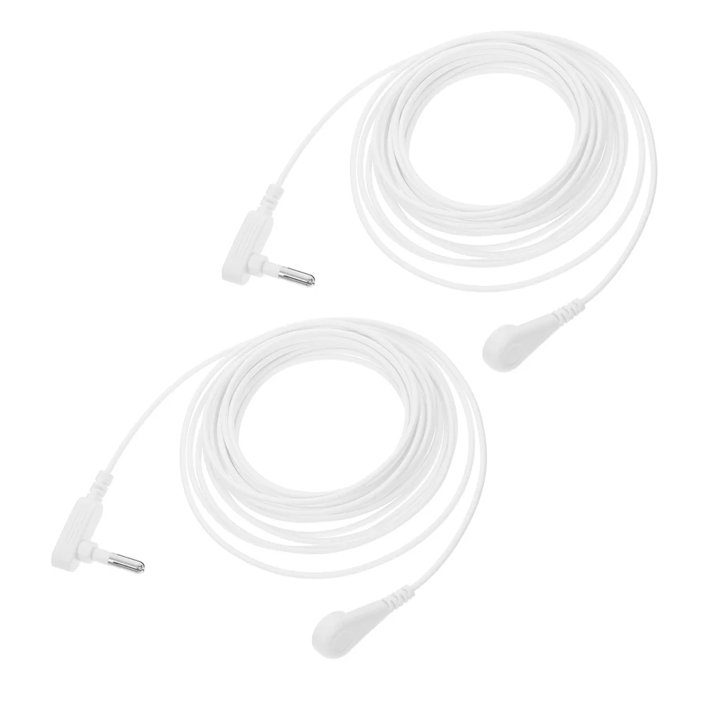 

2Pcs Grounding Sheet Cord Replacement Universal Connector for Grounding Mats Pads Safety Discharge Wire Accessories