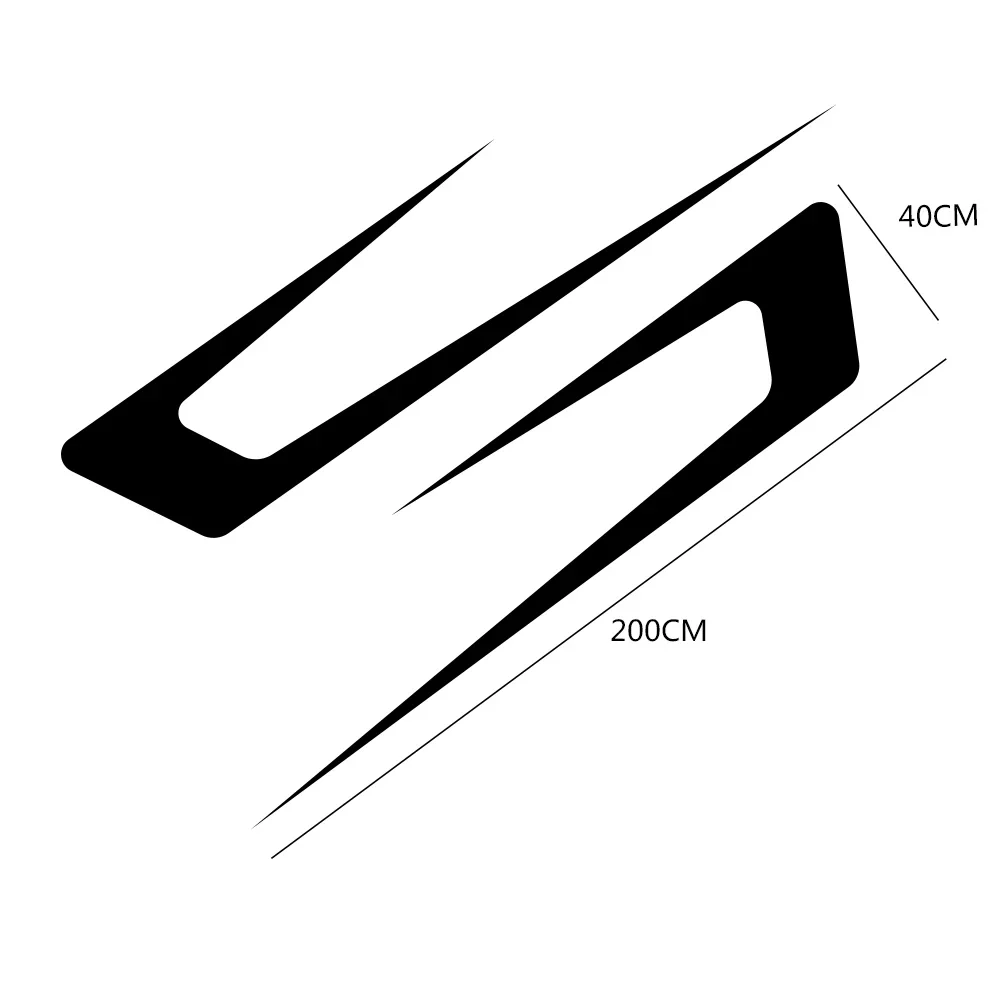 Забавные автомобильные наклейки, 2 шт., наклейка в полоску на боковой части автомобиля, Спортивная наклейка для тюнинга, виниловая пленка, аксессуары для тюнинга автомобиля