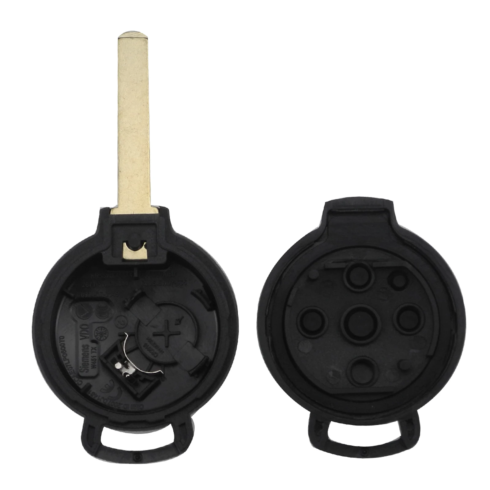 Jingyuqin Smart Keyless Entry Remote Car Key Shell For MERCEDES BENZ MB Smart 451 3 Buttons FOB