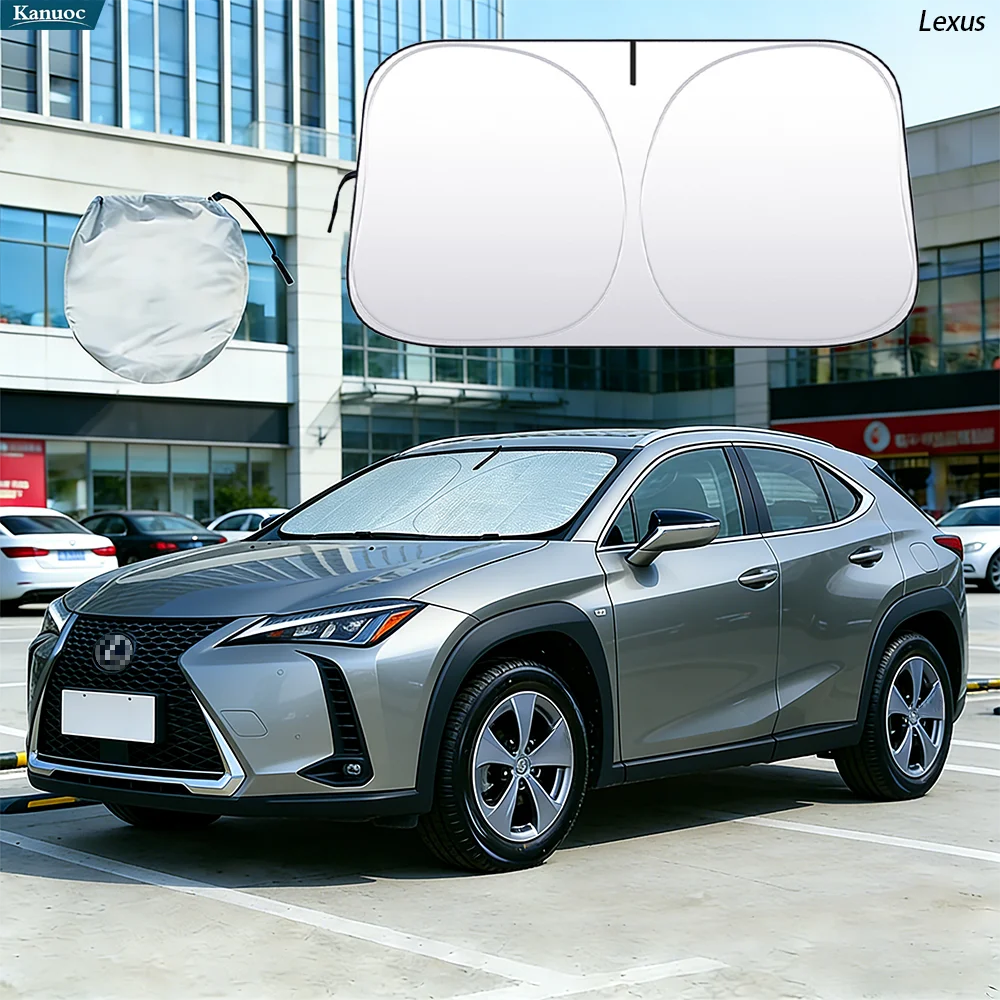 

Windshield Sun Shade For Lexus UX200 UX260H UX300h UX300e 2018-2025 Car Sunshade Sun Visor Protector Foldable Blocks UV Rays