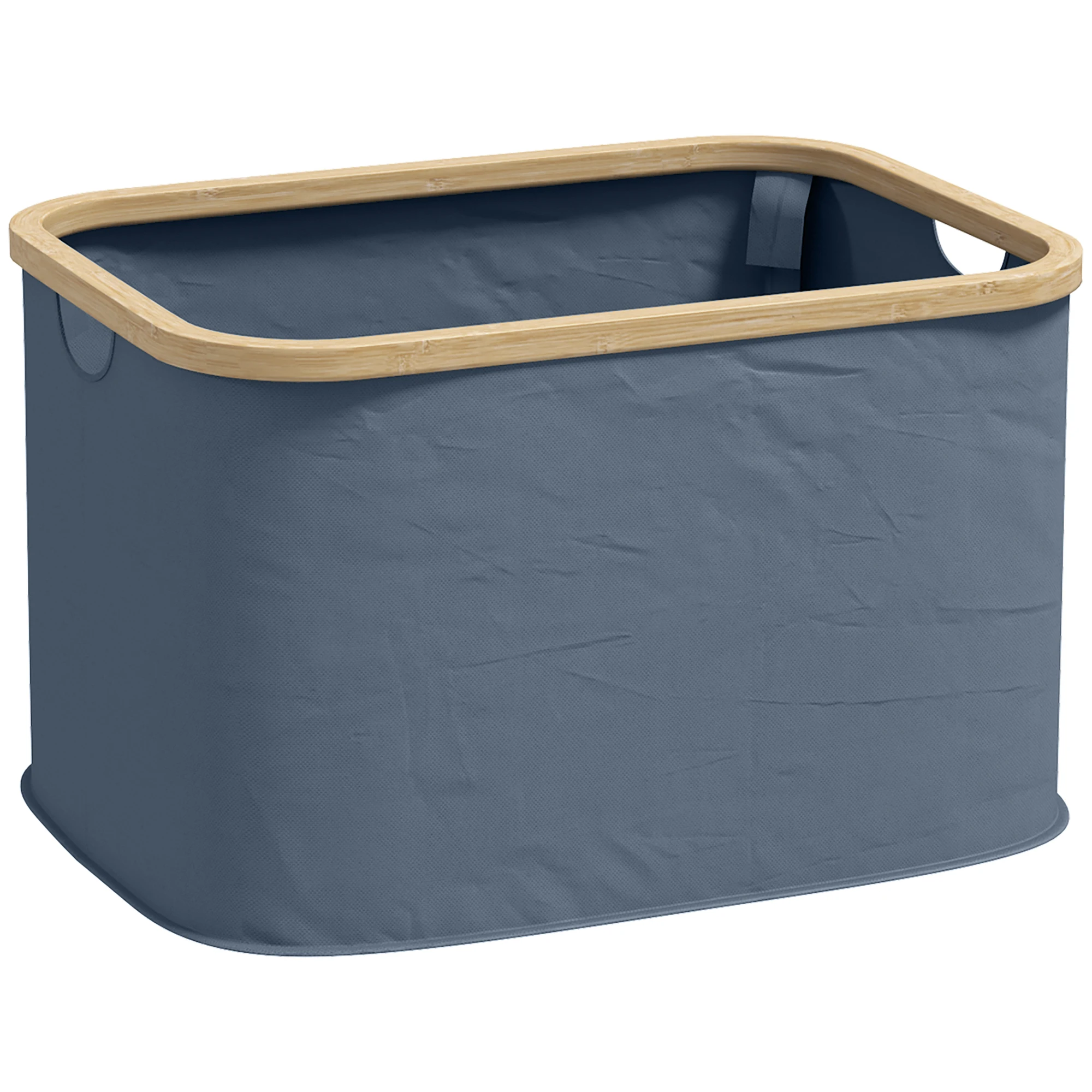 HOMCOM Folding Dirty Clothes Basket 36 L With Handles 44,3x33,3x26,5 cm Gray