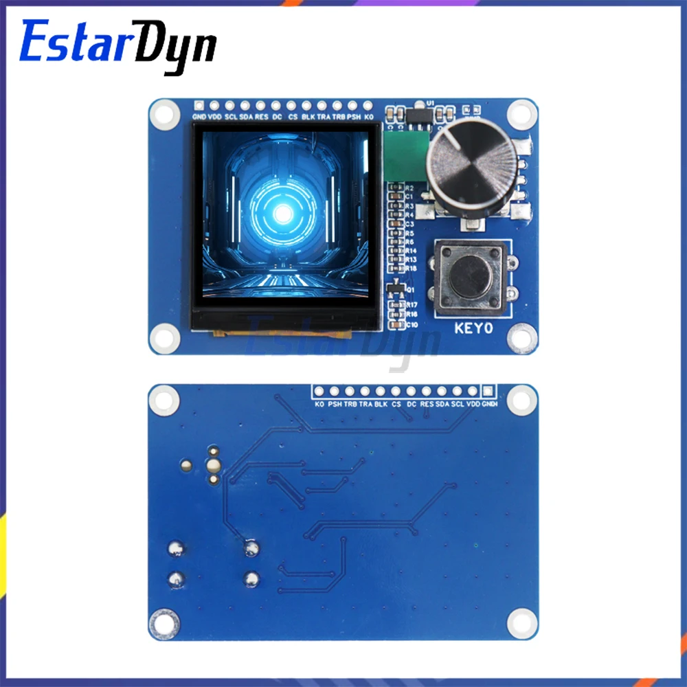 1.54 inch TFT LCD Display Module with EC11 Rotary Encoder Button, IIC/I2C SPI Interface 240x240 for Arduino ESP32 ESP8266 DIY