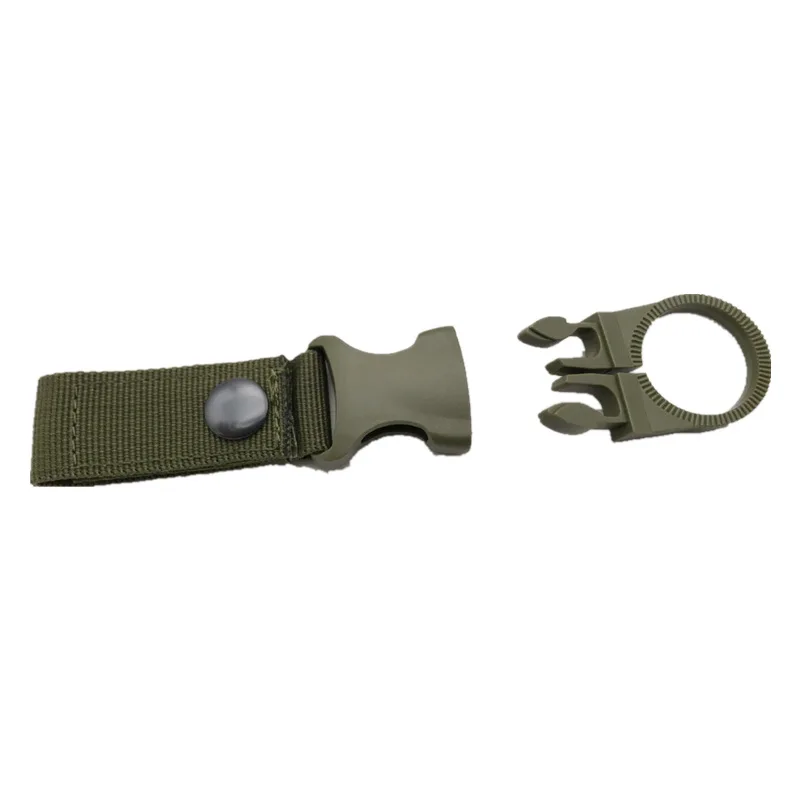 Tactical Nylon Webbing Water Bottle Buckle Multifunctional Carabiner Plastic Mineral Water Clip Water Bottle Quick Buckle