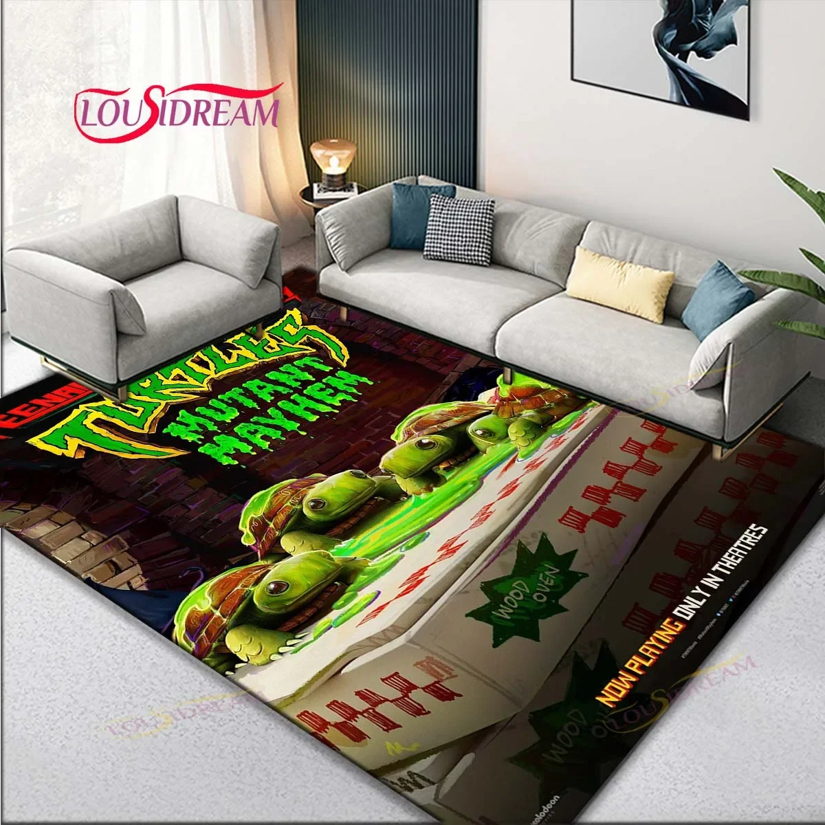 TT-Teenage Mutant Ninja T- Turtles Carpets Comfortable Retro Creative Living Room Bedroom Sofa Area Rug,home Decor,Game Room mat