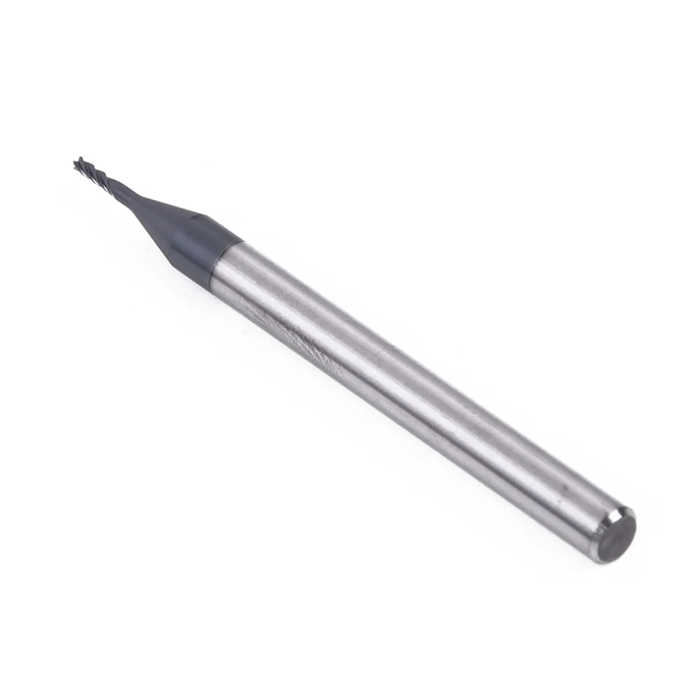 4 Flute Solid Carbide End Mill with Heat Resistant AlTiN Coating for HPC Cutting in Steel Stainless Steel and Copper