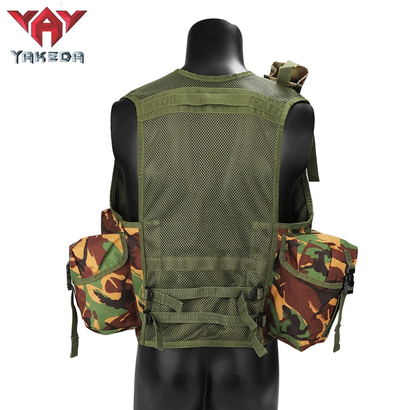 Tactical Vest Gear Woodland Digital Camouflage Plate Carrier Mesh Gilet Training Chest Rig Tactical Vest view 3