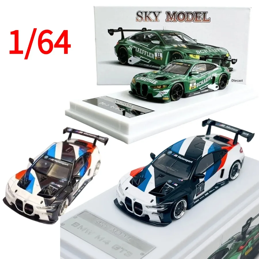 sky-model-modelo-de-auto-bmw-m4-gt3-de-metal-fundido-a-presion-escala-1-64-color-verde-vehiculos-de-juguete-bmw-juguetes-coleccionables-para-ninos-regalo