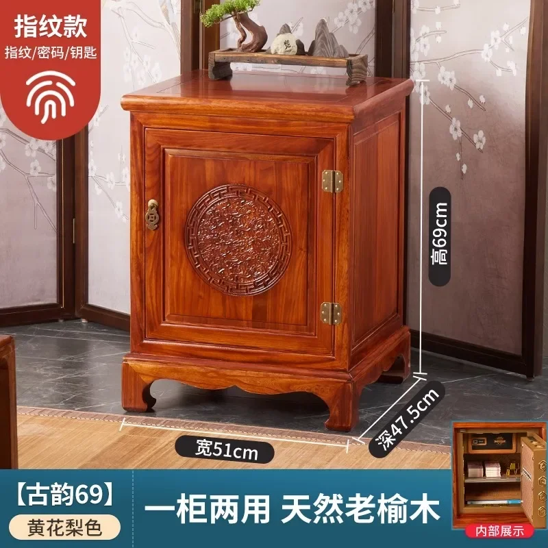 Home Small Office Invisible Safe Deposit Box Smart Fingerprint Password WiFi Alarm