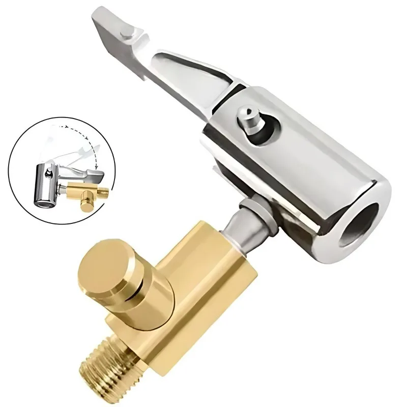 

Зажим для насадки автомобильных шин, портативный разъем для надувного насоса для шин, воздушный патрон, компрессор, шланг, ремонтный клапан, адаптер, зажим