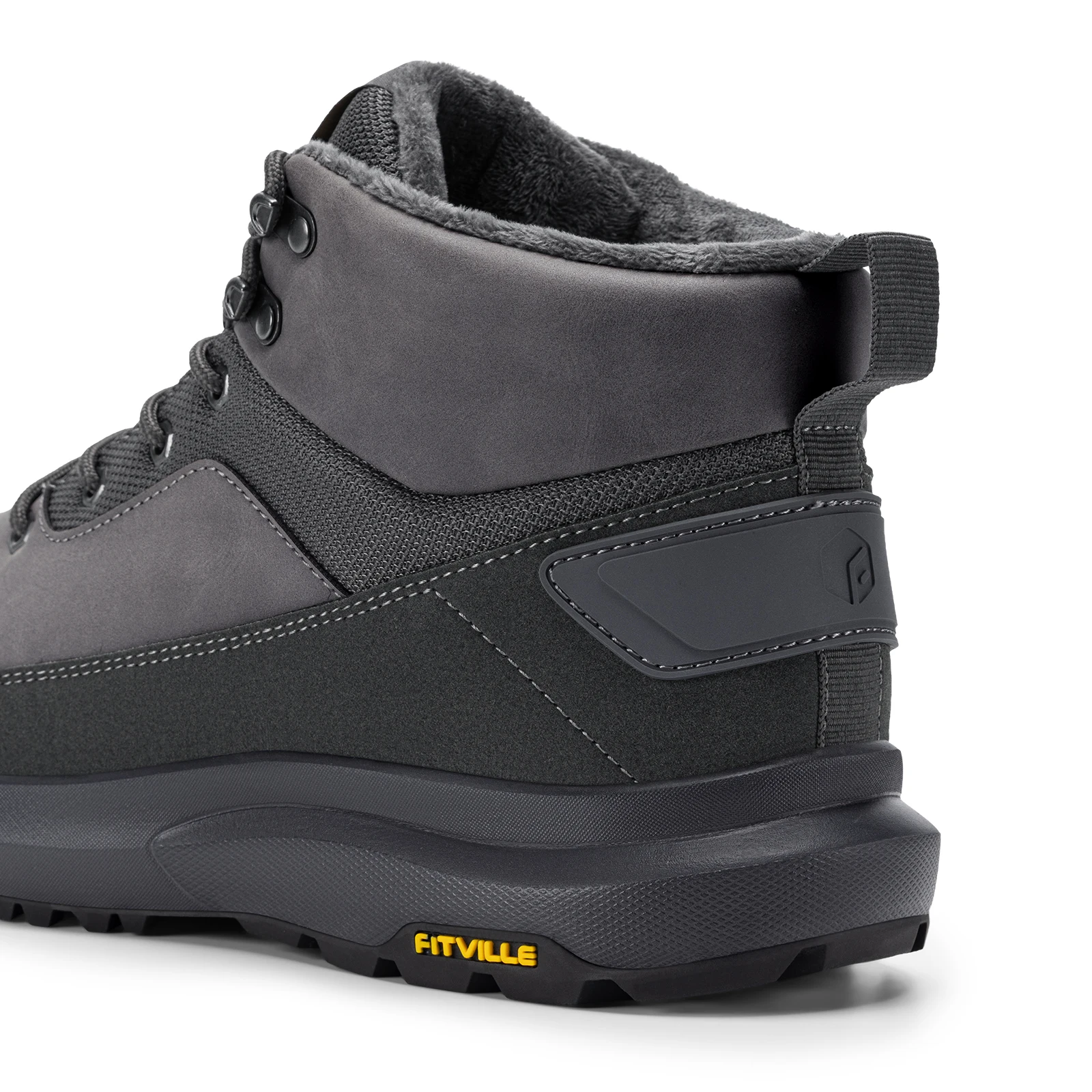 FitVille Outdoor Herren Winterstiefel, extra breite Zehenpartie, wasserabweisende, warme, mit Fleece gefütterte Trekking-Schneeschuhe für Männer – Detail 12