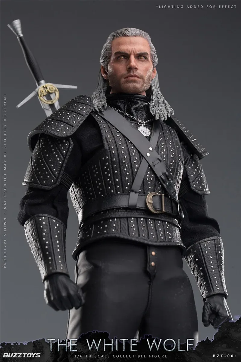 In Stock Buzztoys Buz001 The Witcher 1/6 The White Wolf Demon Hunter Geralt Action Figure Collection Model Toy