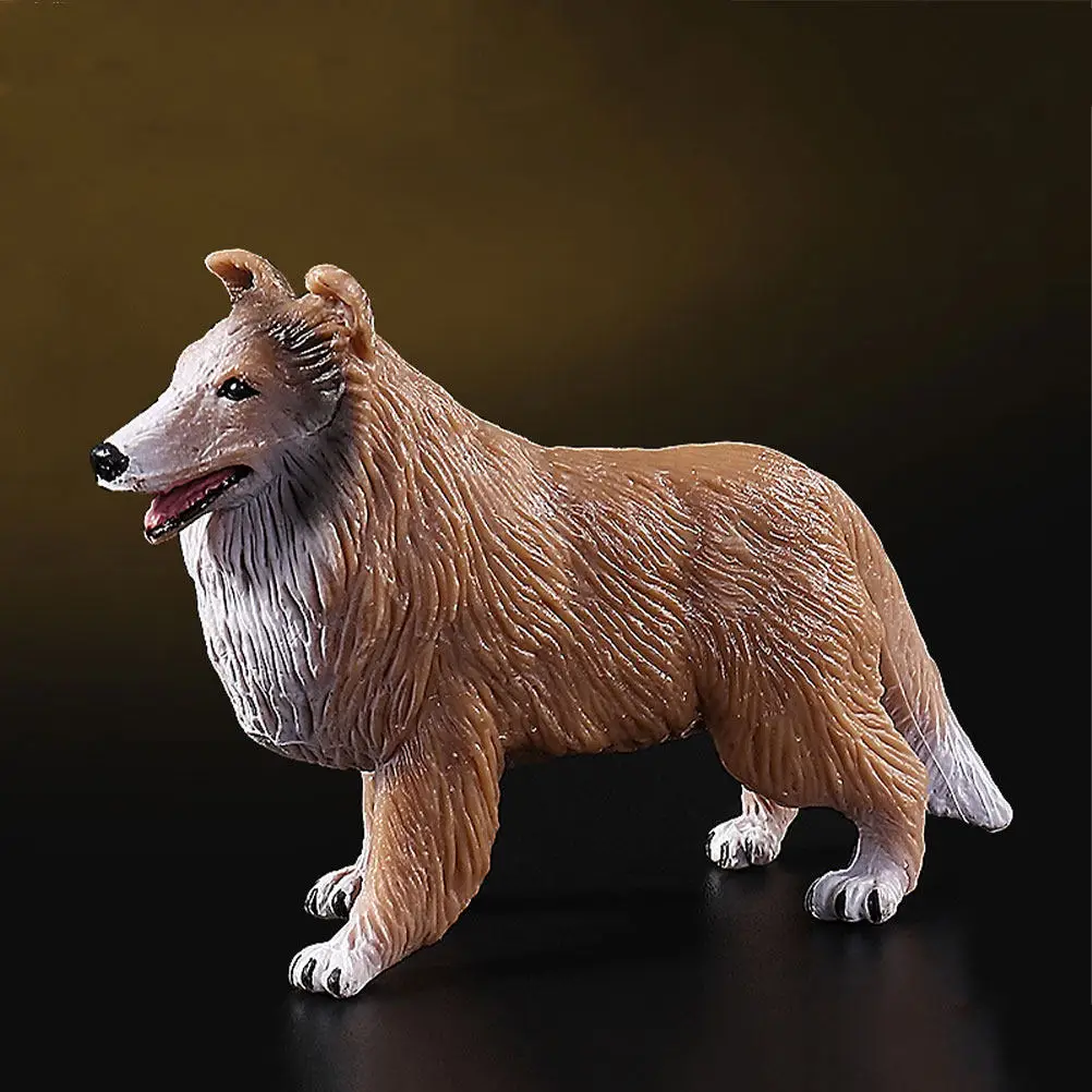 

1Pcs Realistic Rough Collie Pet Dog Ornament Chic Home Room Decoration Photo Prop Perfect Gift Eco Friendly Pet Dog Decoration
