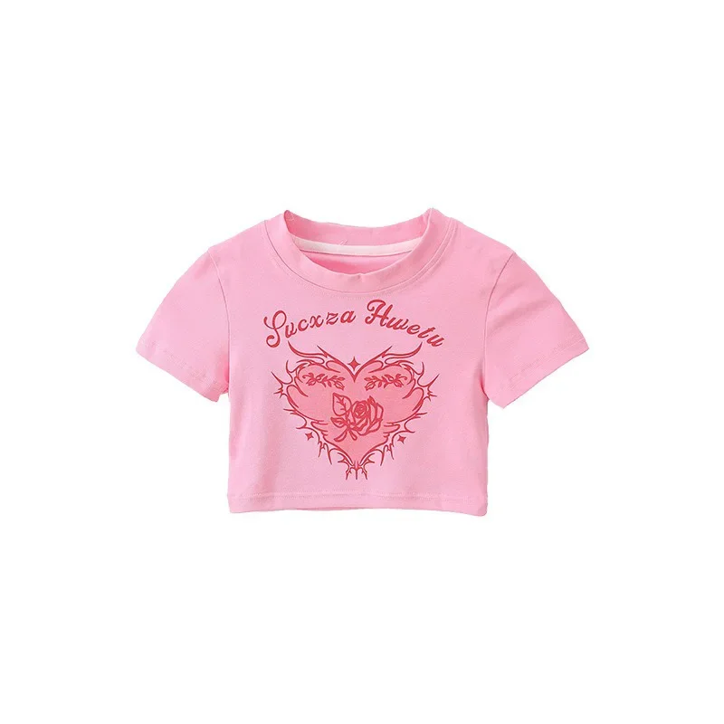 สาวหวาน Crop Top Street Dance กระโปรงฉัตรเด็ก Streetwear แจ๊สเต้นรําเสื้อผ้า Hip Hop เครื่องแต่งกายชุด