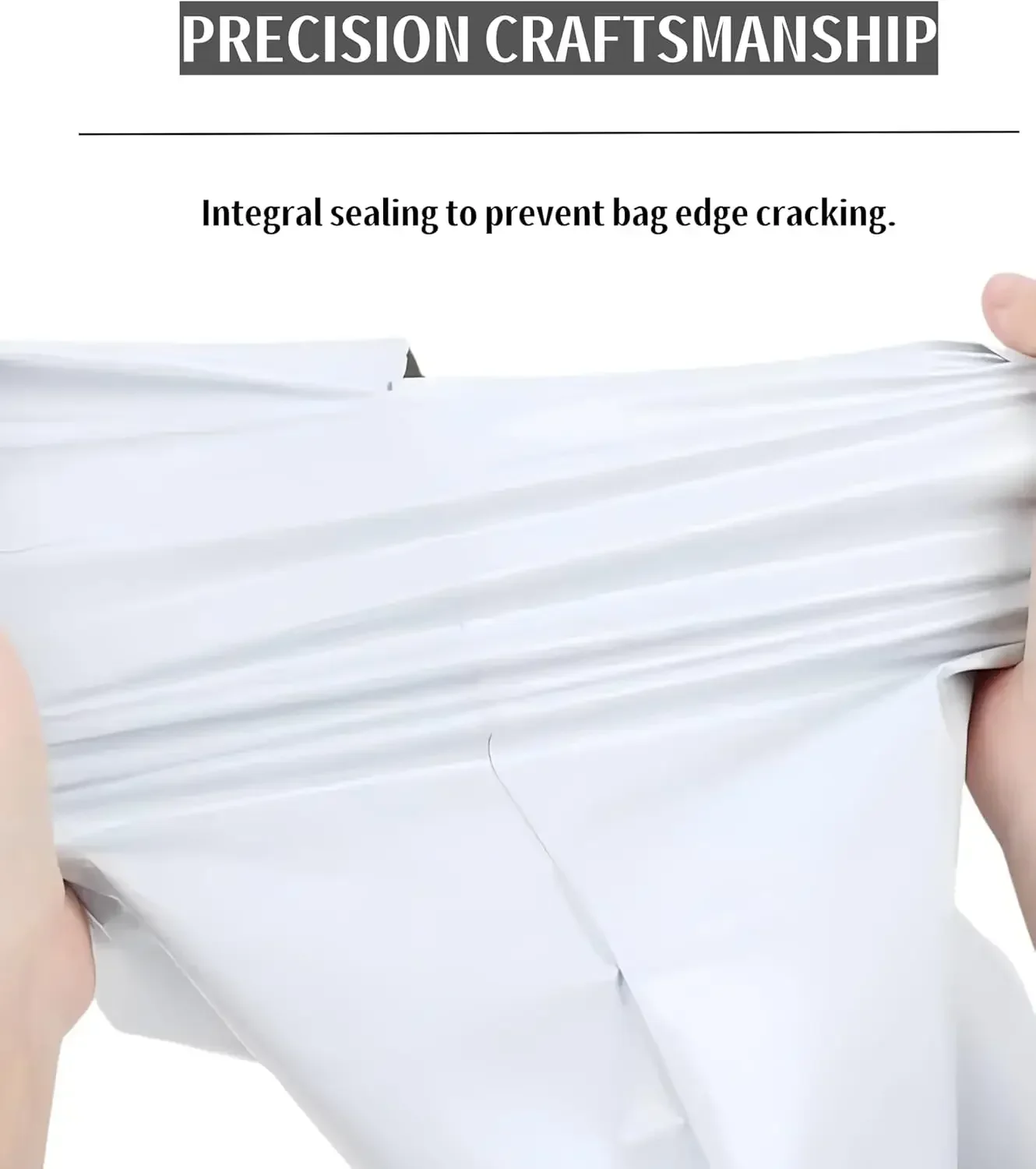 White Poly Mailers 11x14.5 Inches Waterproof Self Sealing Shipping E Commerce Bags for Apparel and Non Fragile Items 10 Pack