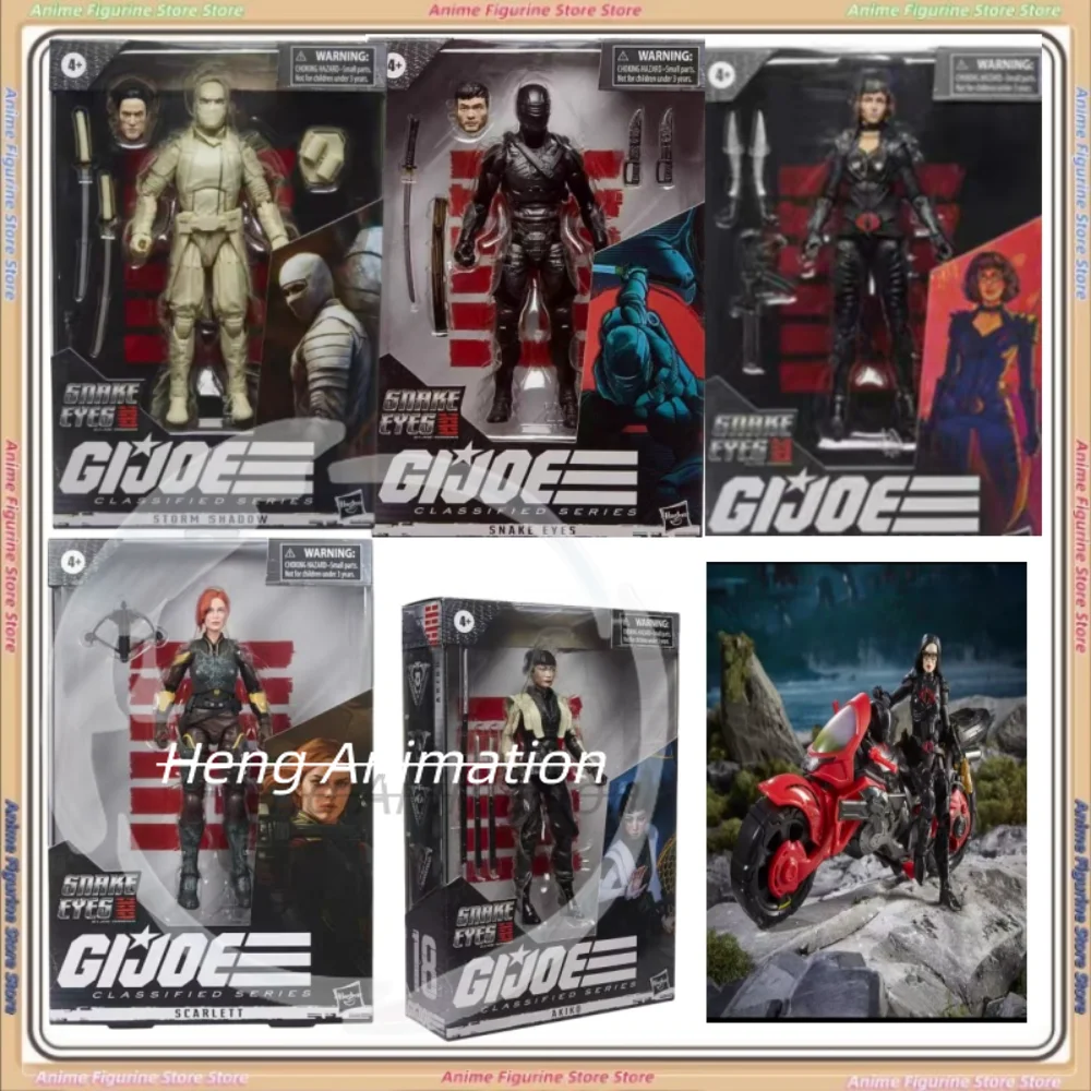

H B Special Forces Gijoe Mask Film White Ghost Snake Eyes Scarlett AKIKO Baroness Redhead Figure Soldier Man Gift