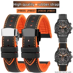 23mm Rubber Strap High Quality Bracelet For Skyhawk strap JY8035 JY8037 JY8030 JY8031Rubber WatchBand Men Watch Belt For Citizen