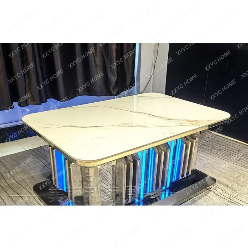 

AAMirror Stainless Steel Luminous KTV Bar Nightclub Private Club Bar Table