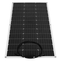 100W 18V Flexible Solar Panel, Monocrystalline Bendable Solar Module for 12 V Battery, RV, Camping, Caravan, Garden Shed