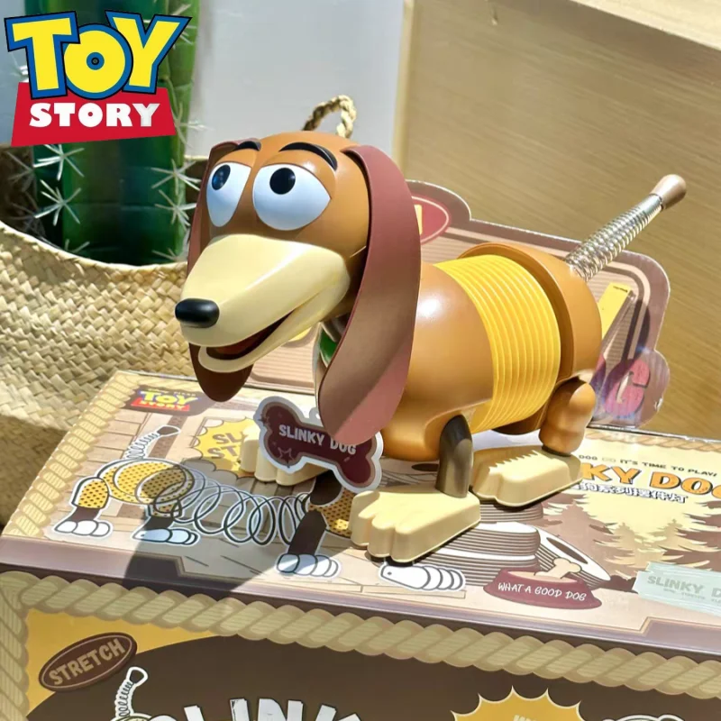 

Cute Genuine Disney Toy Story 4 Slinky Dog Ornament Light Bedroom Home Sleep Lamp Desk Decoration Action Figure Toy Xmas Gifts