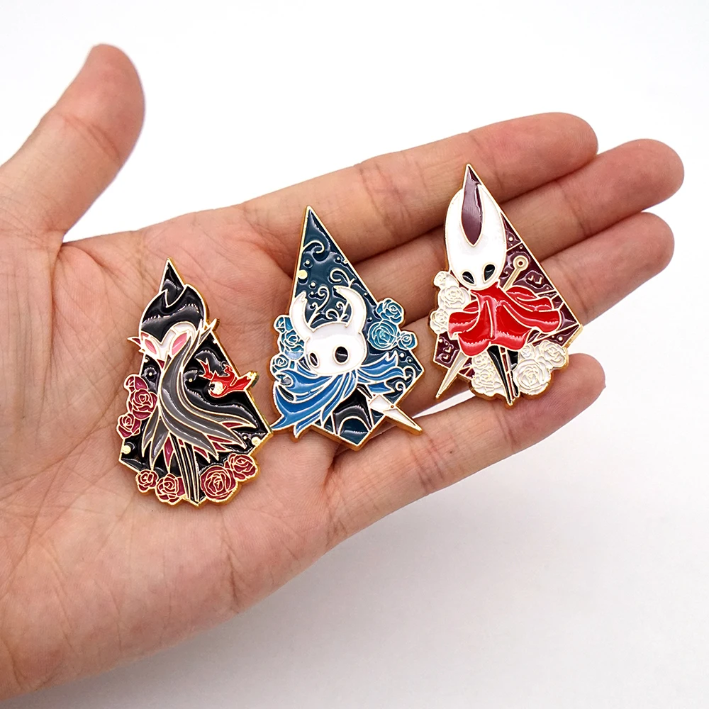 Hollow Knight Pins Bone Nail The Pale king Game Lapel Pins for Backpack Brooch Metal Enamel Pin Brooches for Women Men Badge