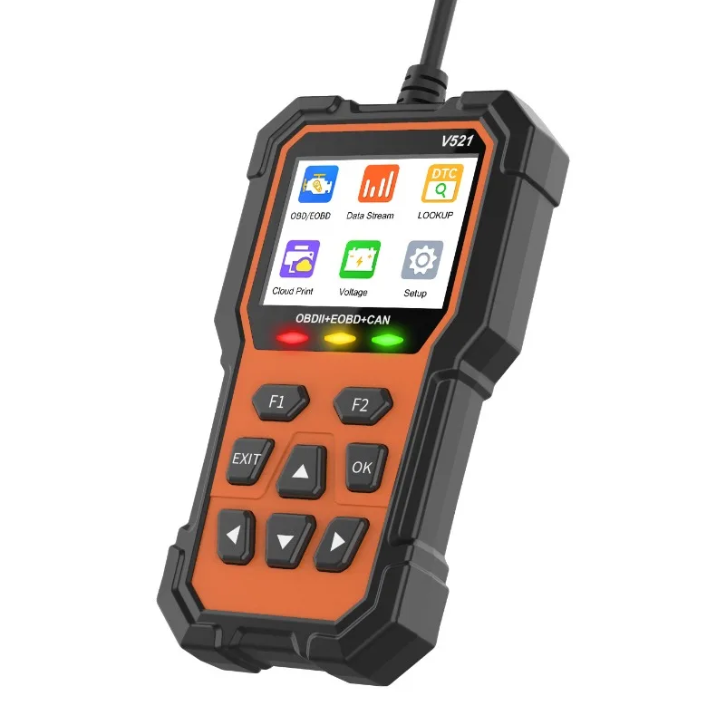 

Obd V521 Obd2Scanner Сертифицированный CE V519 Модернизированный диагностический инструмент обнаружения неисправностей автомобиля