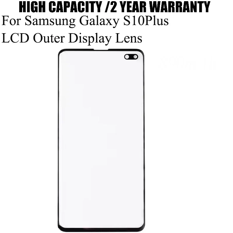 Pantalla táctil para Samsung Galaxy S10 Plus S10Plus, Panel frontal de cristal, pantalla táctil LCD, lente de pantalla exterior