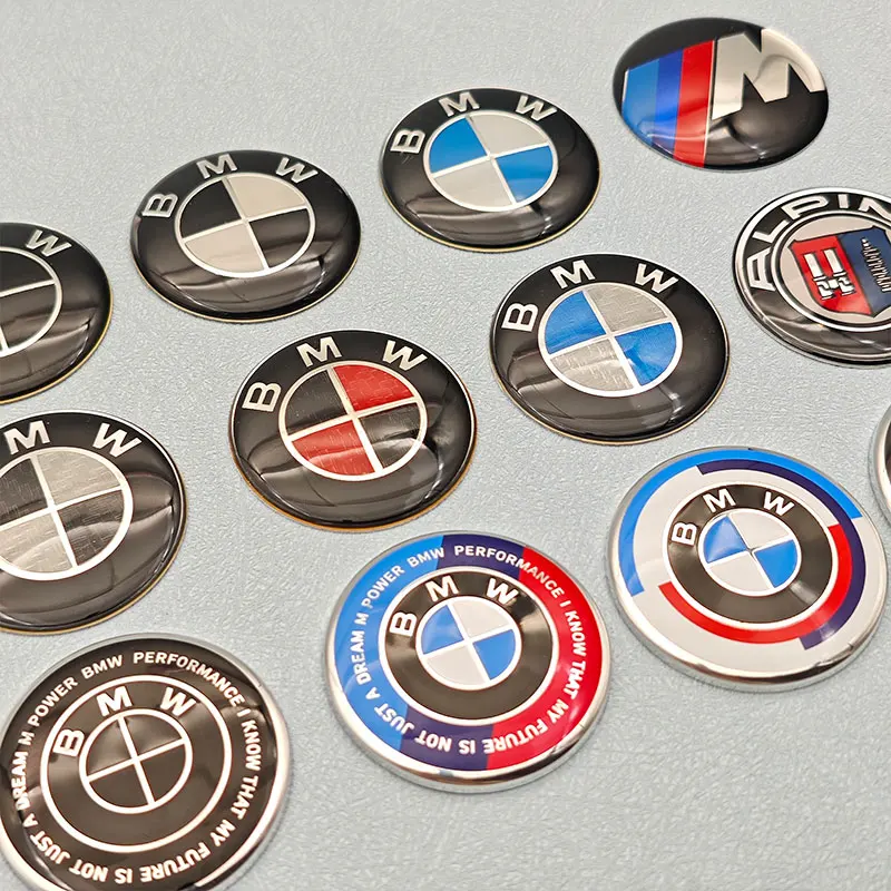 45 مللي متر غطاء عجلة توجيه سيارة شعار لسيارات BMW E30 E34 E36 E39 E46 E60 E90 F30 F10 G20 G30 X1 X2 X3 X4 X5 X6 X7 اكسسوارات