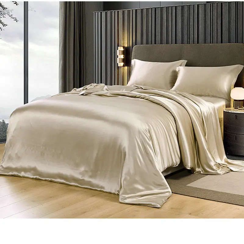 1-piece set of mulberry silk, satin duvet cover, bedding.