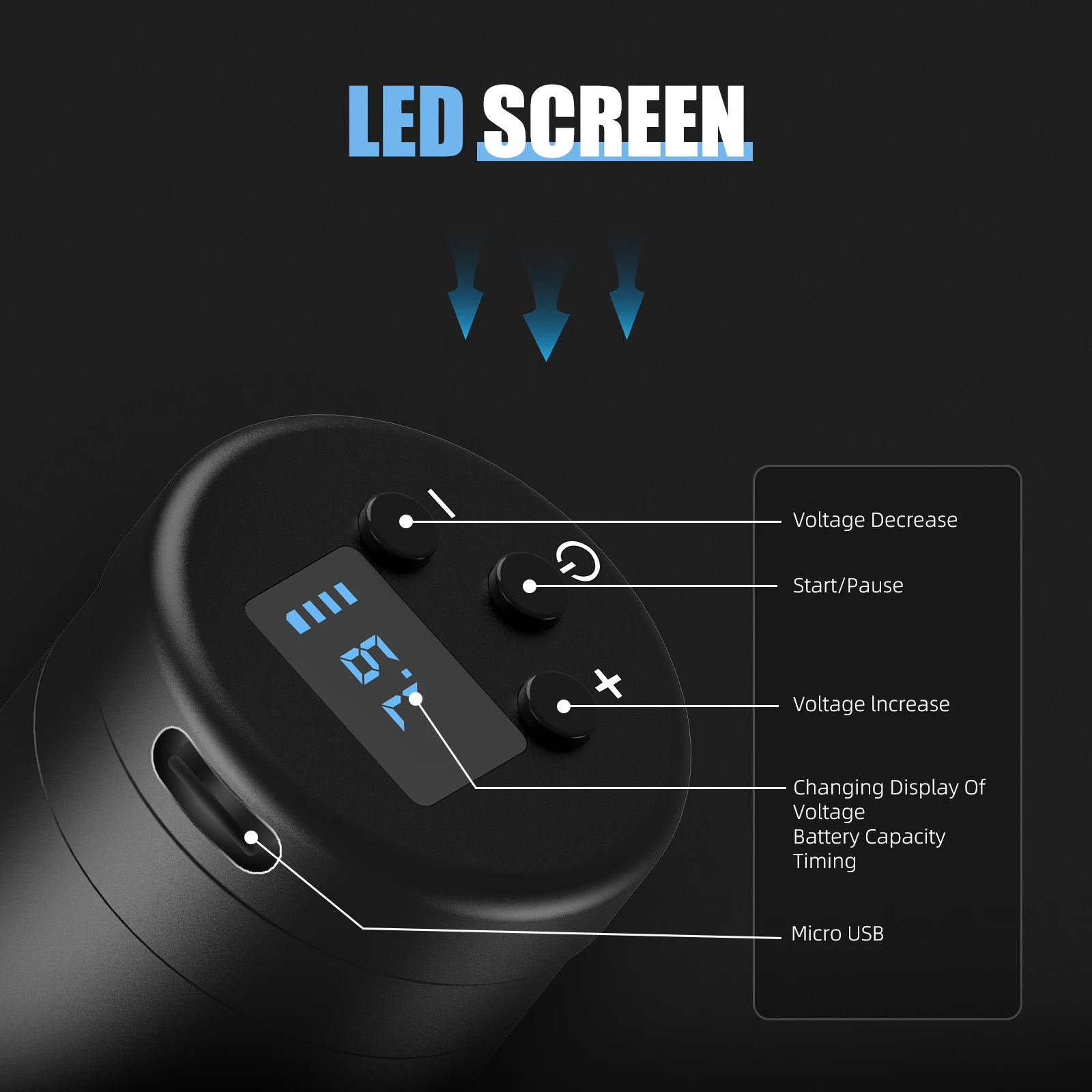 DQFART، مجموعة ماكينة الوشم الاحترافية 2025، قلم الوشم اللاسلكي، آلة دوارة، كوب حبر، إبرة خرطوشة، علامة تجارية جديدة