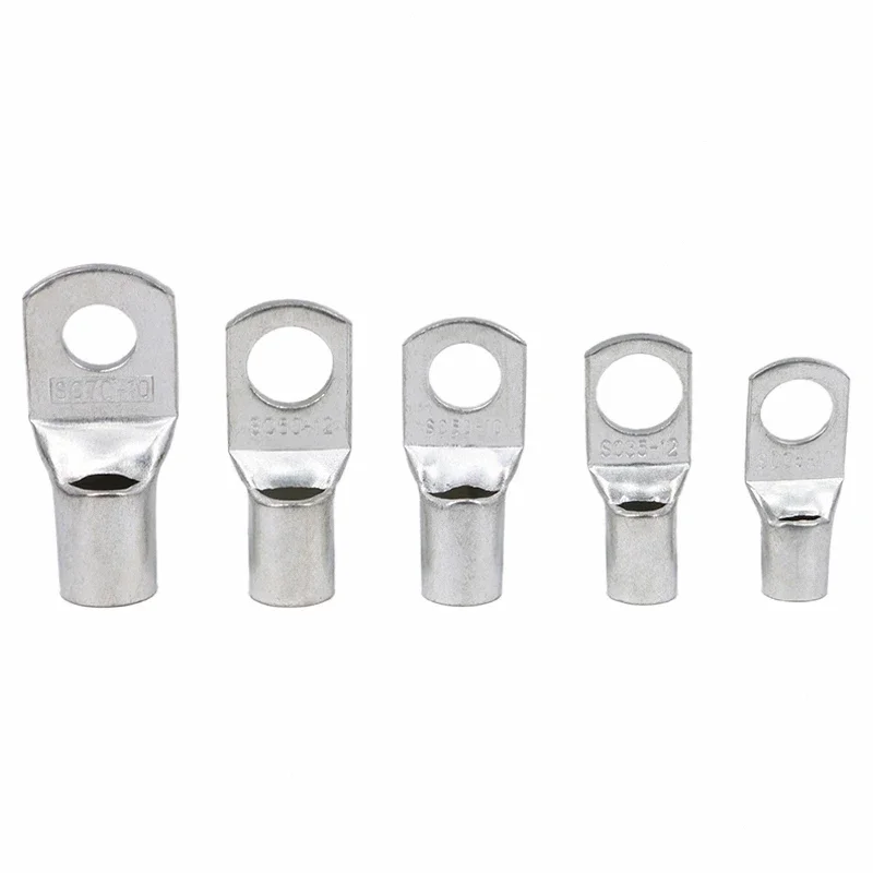 1/5/50 قطعة SC نوع سلك الأنف محطة SC35 SC50 SC70 SC95 المعلبة الأسلاك النحاسية العروات عروات البطارية تجعيد كابل البطارية ينتهي محطات