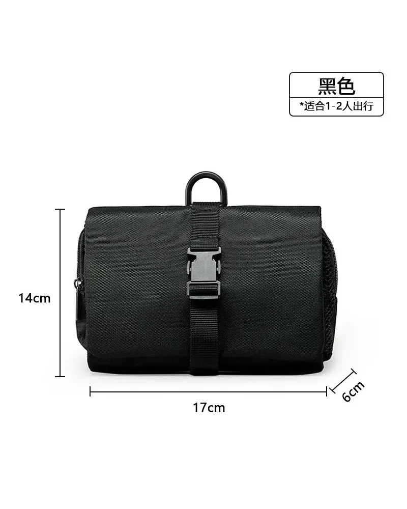 Multifunctional Buckle Folding Toiletry Bag Mens Business Trip Storage Gift Cosmetic Organizer