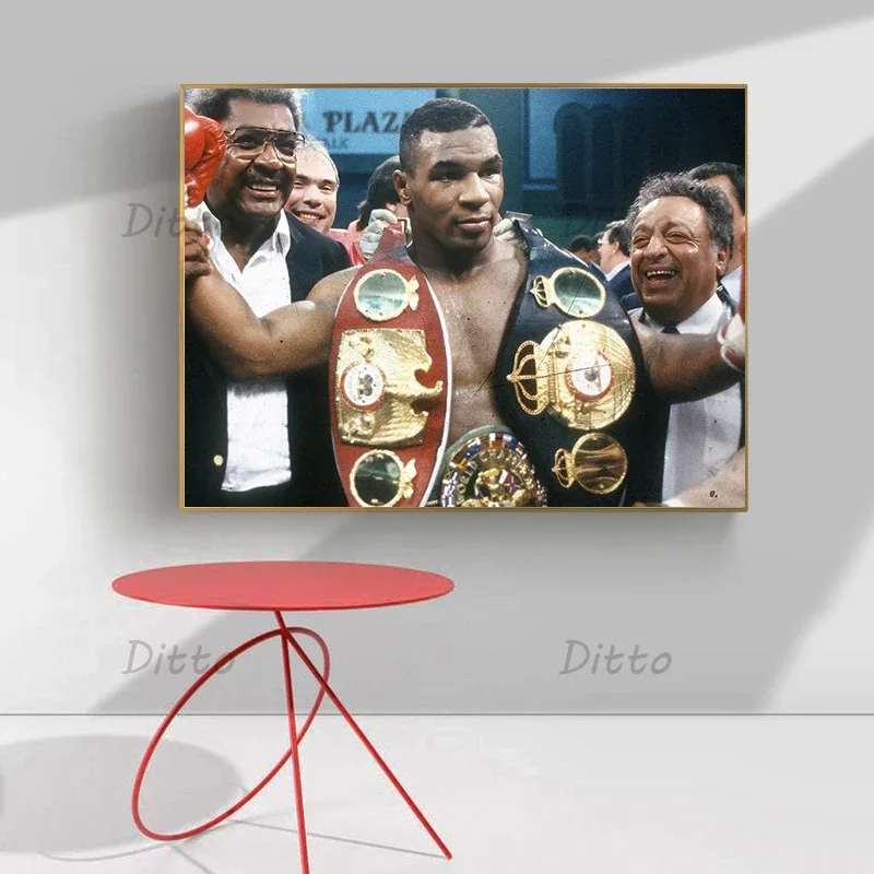 Famous Boxing King Mike Tyson Vintage Fashion Posters Canvas Painting and Prints Wall Art HD Picture for Bedroom Wall Home Decor