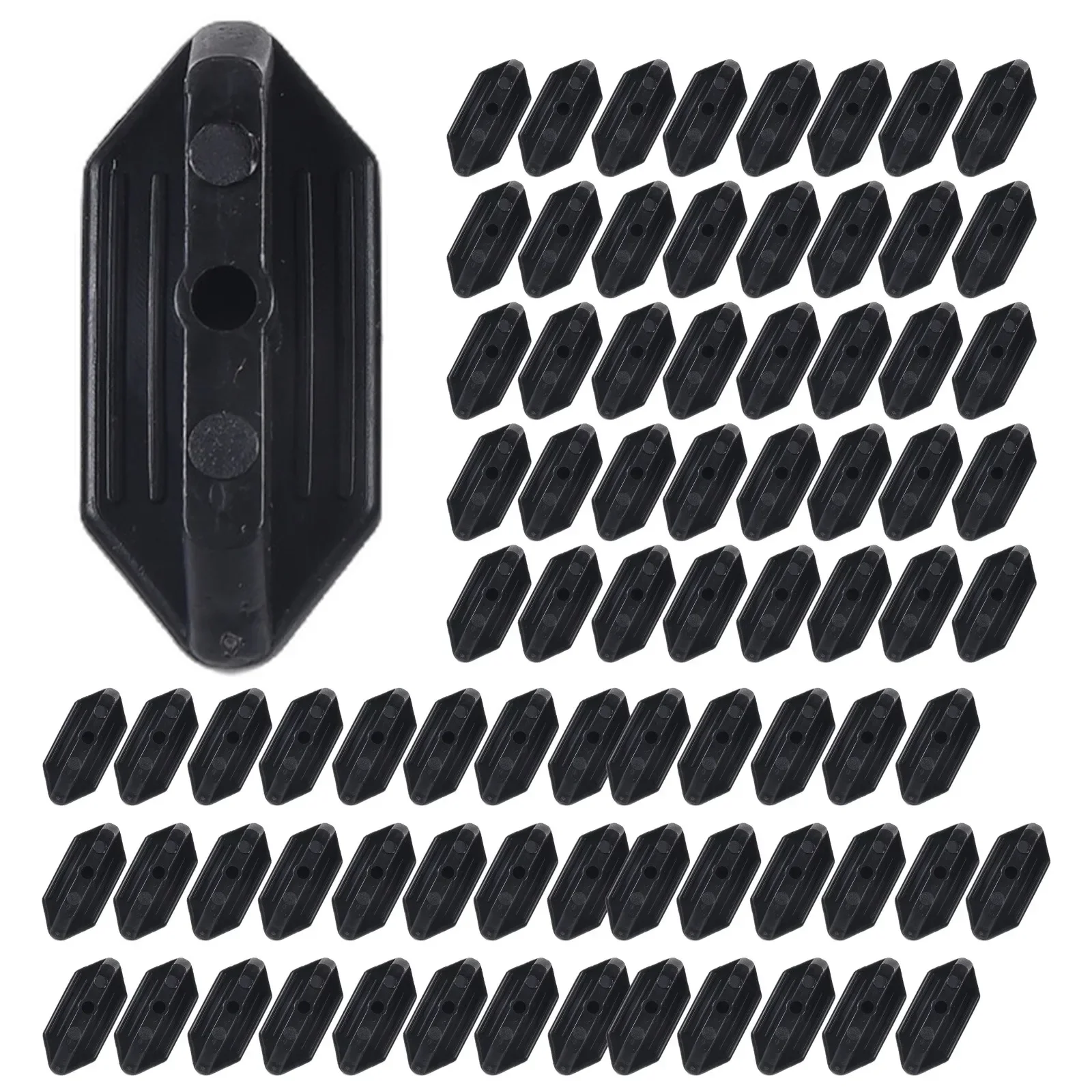 Professional Decking Solution 100Pcs Composite Deck Clip Screws Concealed Quick Install High Material Strength