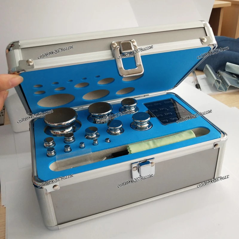 Juego de pesas de grado E1 de acero inoxidable no magnético, calibración de equilibrio inteligente, personalización de peso de alta precisión