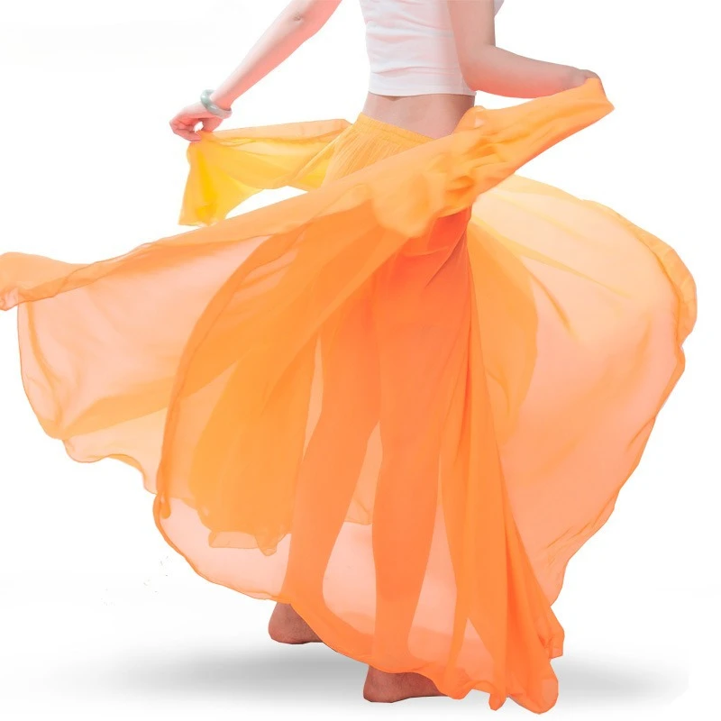 Trajes de dança do ventre personalizados, vestido inferior, meio corpo, saia longa, plus size, roupa de dança oriental, gordura mm720 graus, saia grande balanço