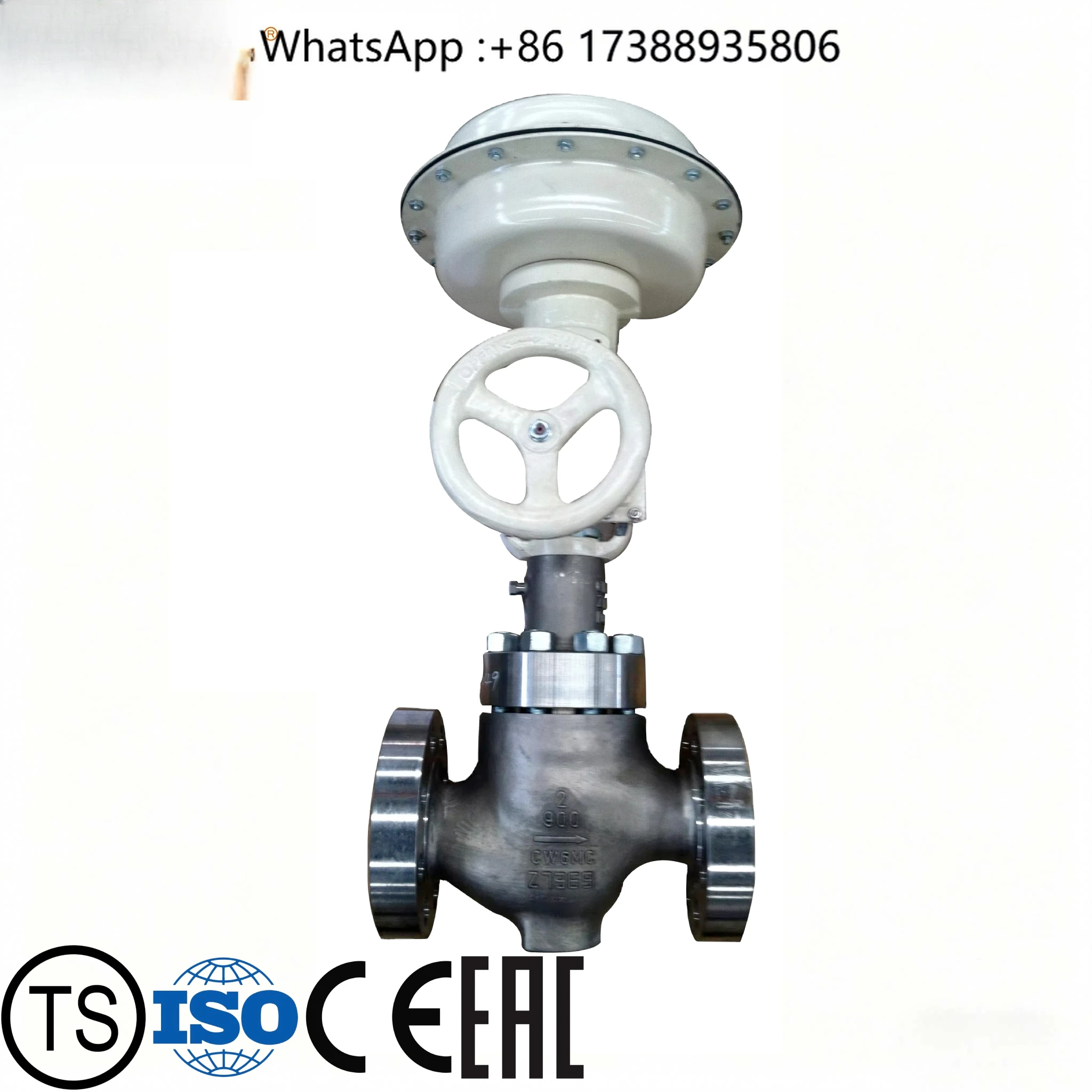 Side Mounted Handwheel Pneumatic Control Valve Manual & Automatic Dual Use Pipeline Regulating Valve