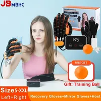 Left & Right Rehabilitation Robot Gloves Hand Massage Device for Stroke Hemiplegia Hand Function Recovery Finger Workout Trainer